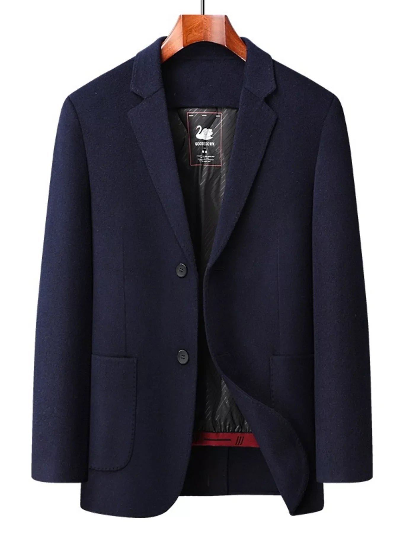 Men's Plus Size Button Up Long Sleeve Coat