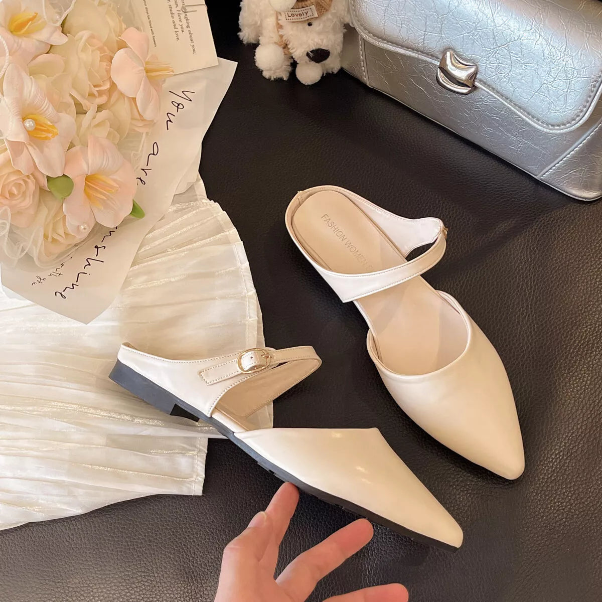Point Toe Flats Sandals