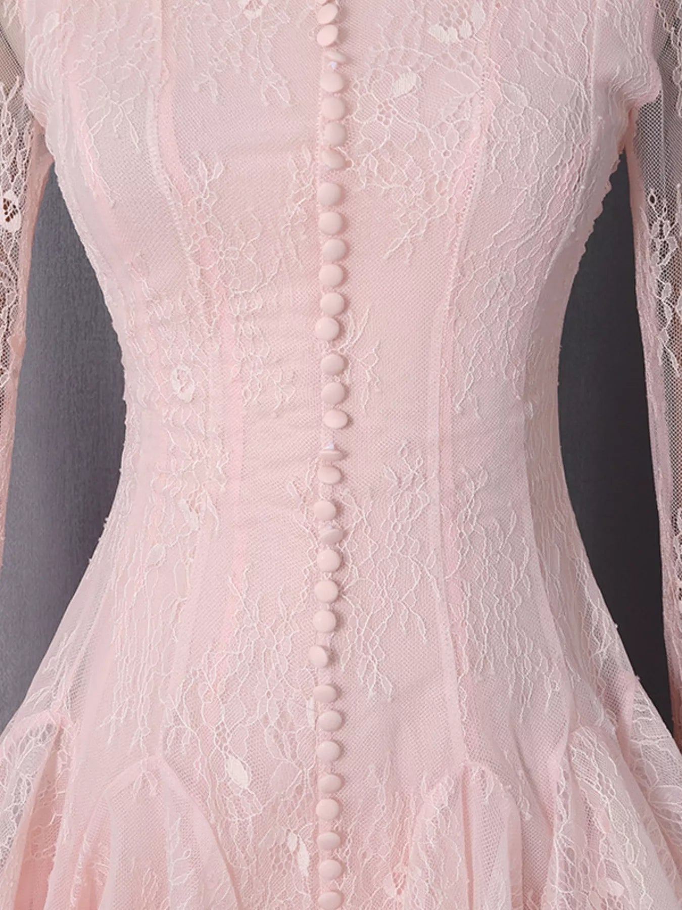 Lace Flare Sleeve Mini Dress