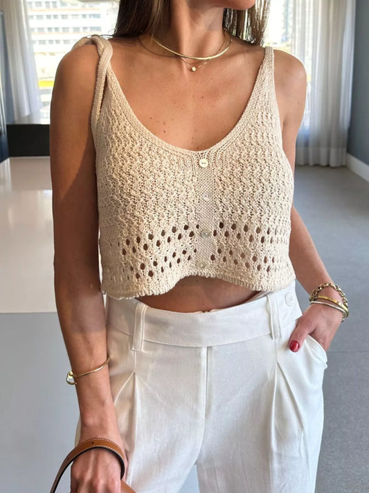 Crochet Knit Cami