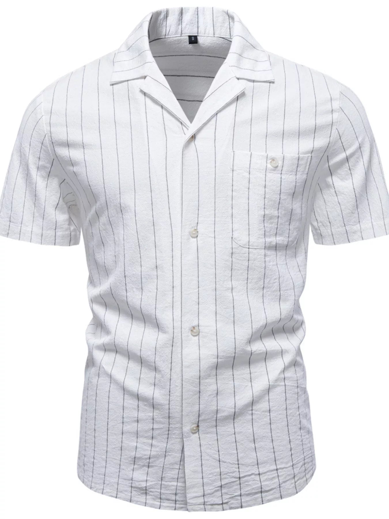 Men's Classic Striped Short-Sleeve Shirt