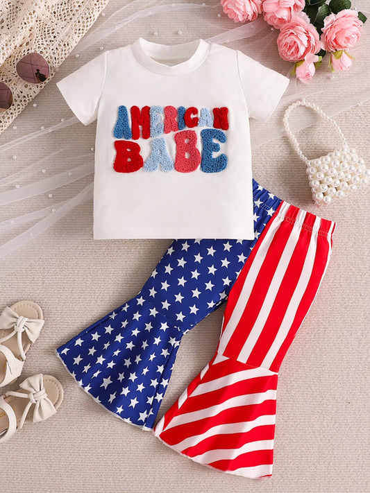 Children's American Babe Patriotic Toddler Set