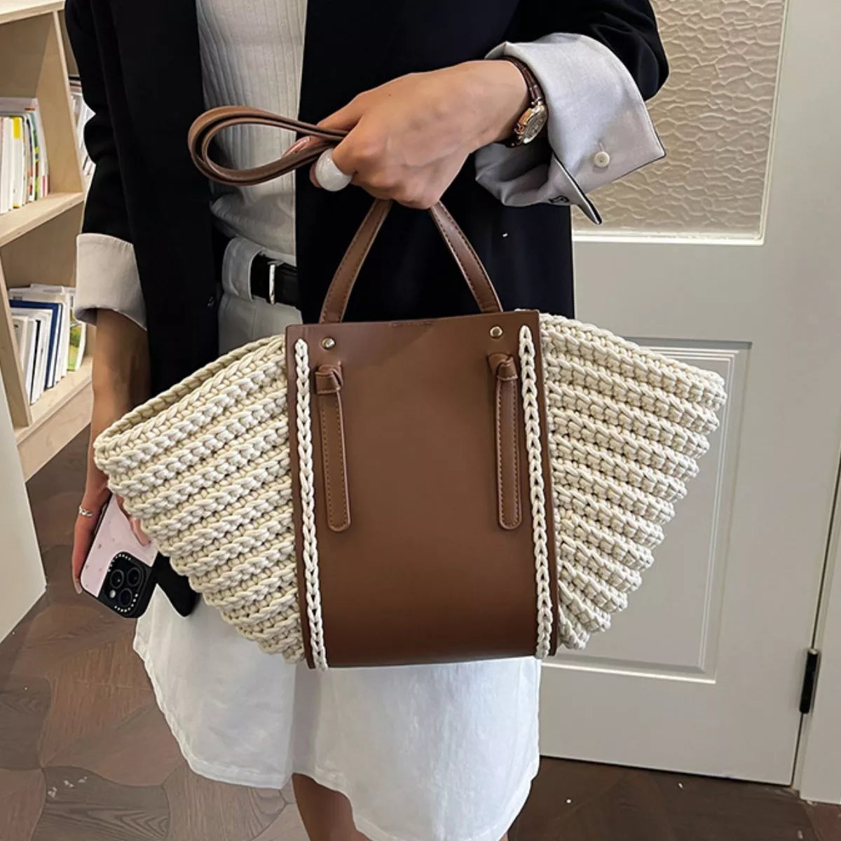 Straw Woven Shoulder Bag