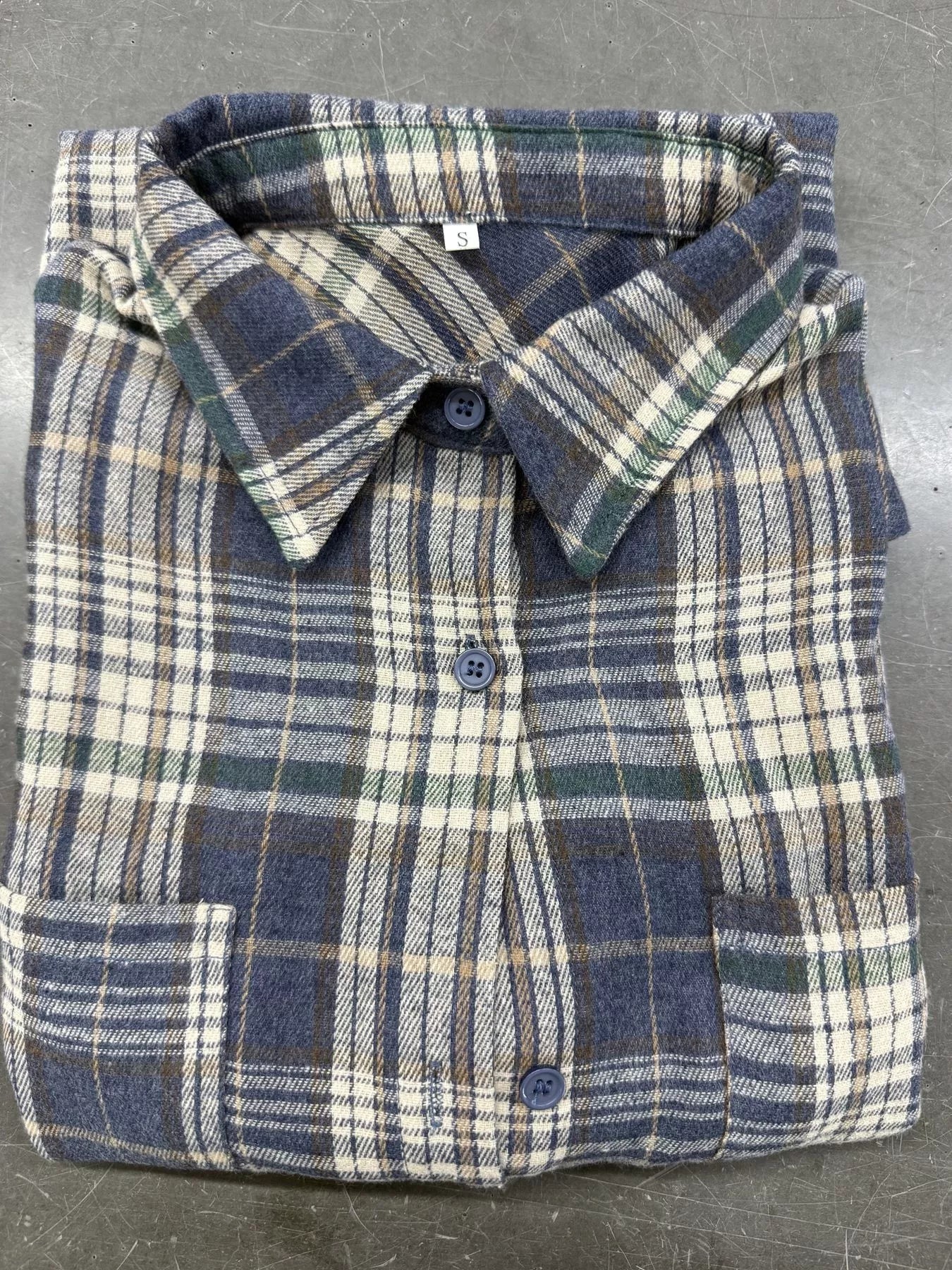 Plaid Button-Down Shirt