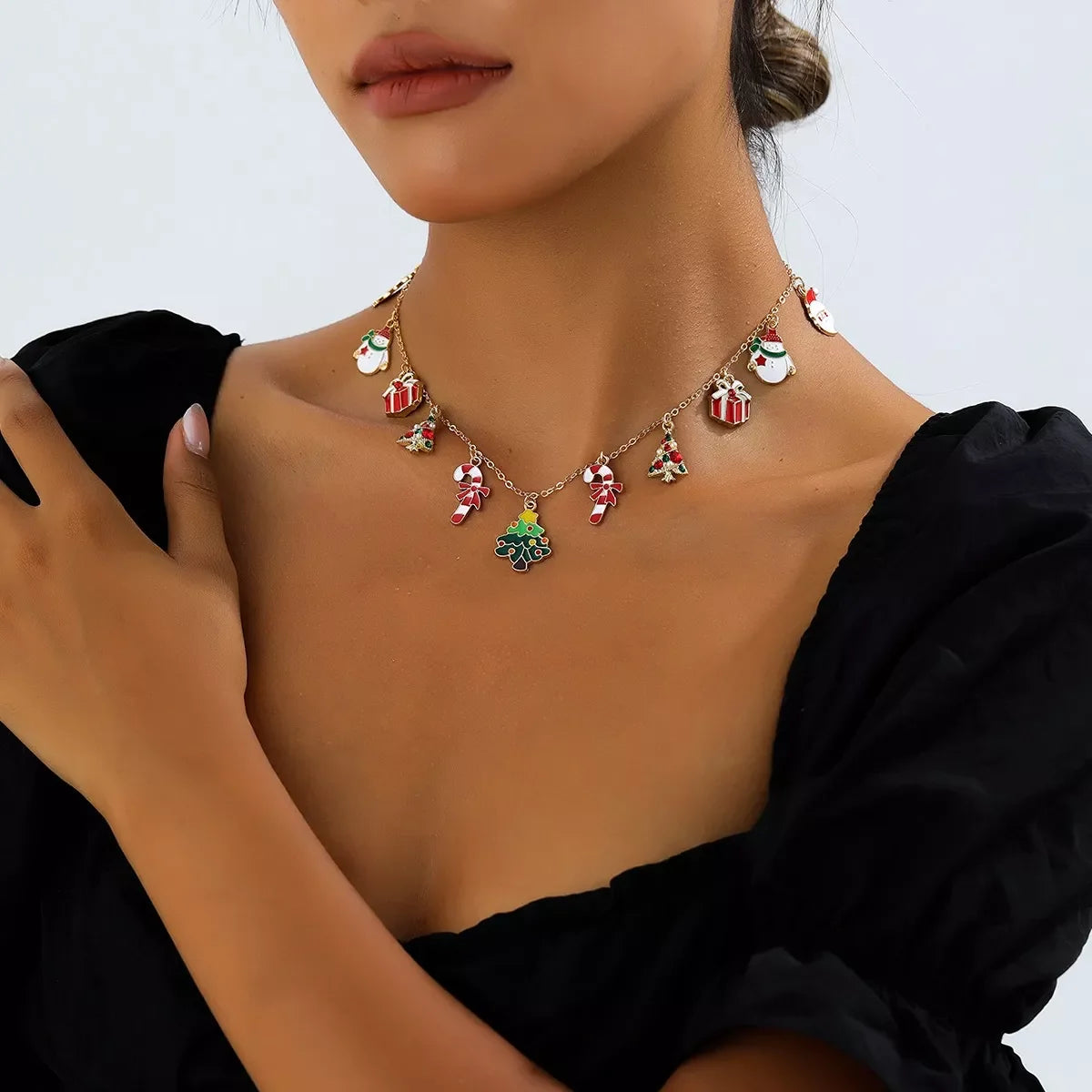 Christmas Charm Alloy Necklace