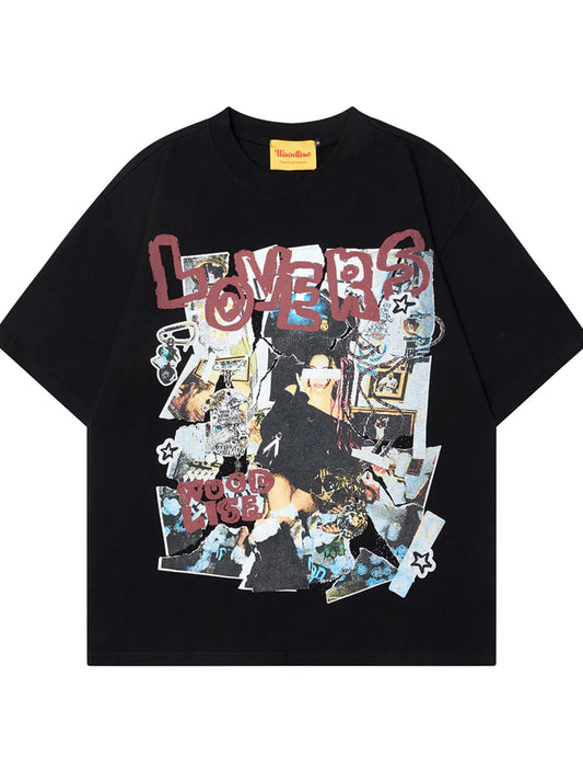 Men's Graphic Short Sleeve Oversized T-Shirt