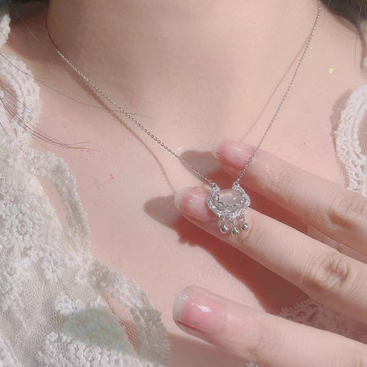 Auspicious Lock Pendant Necklace