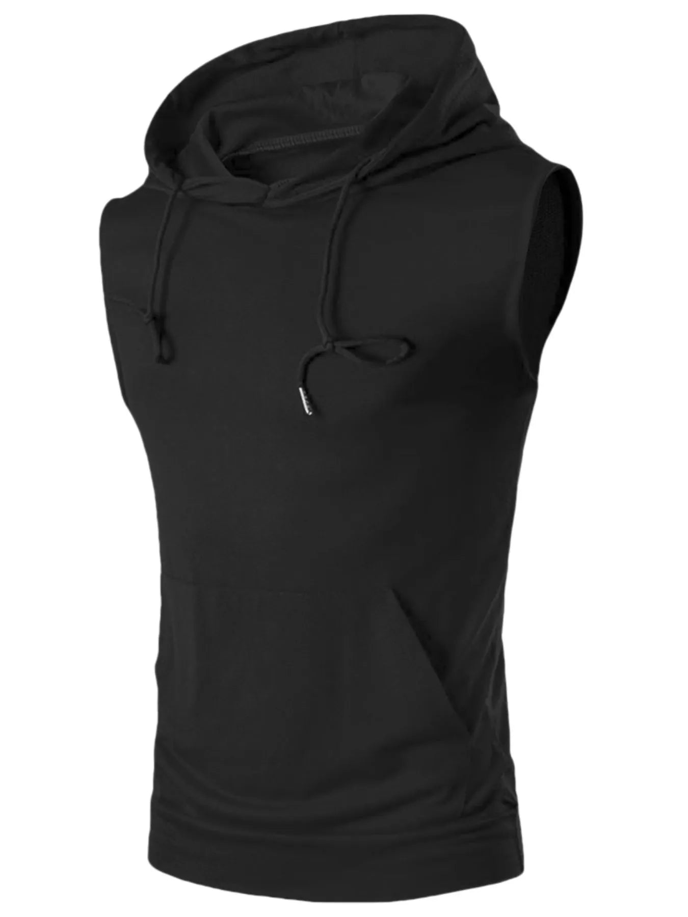 Men's Drawstring Hooded Tank
