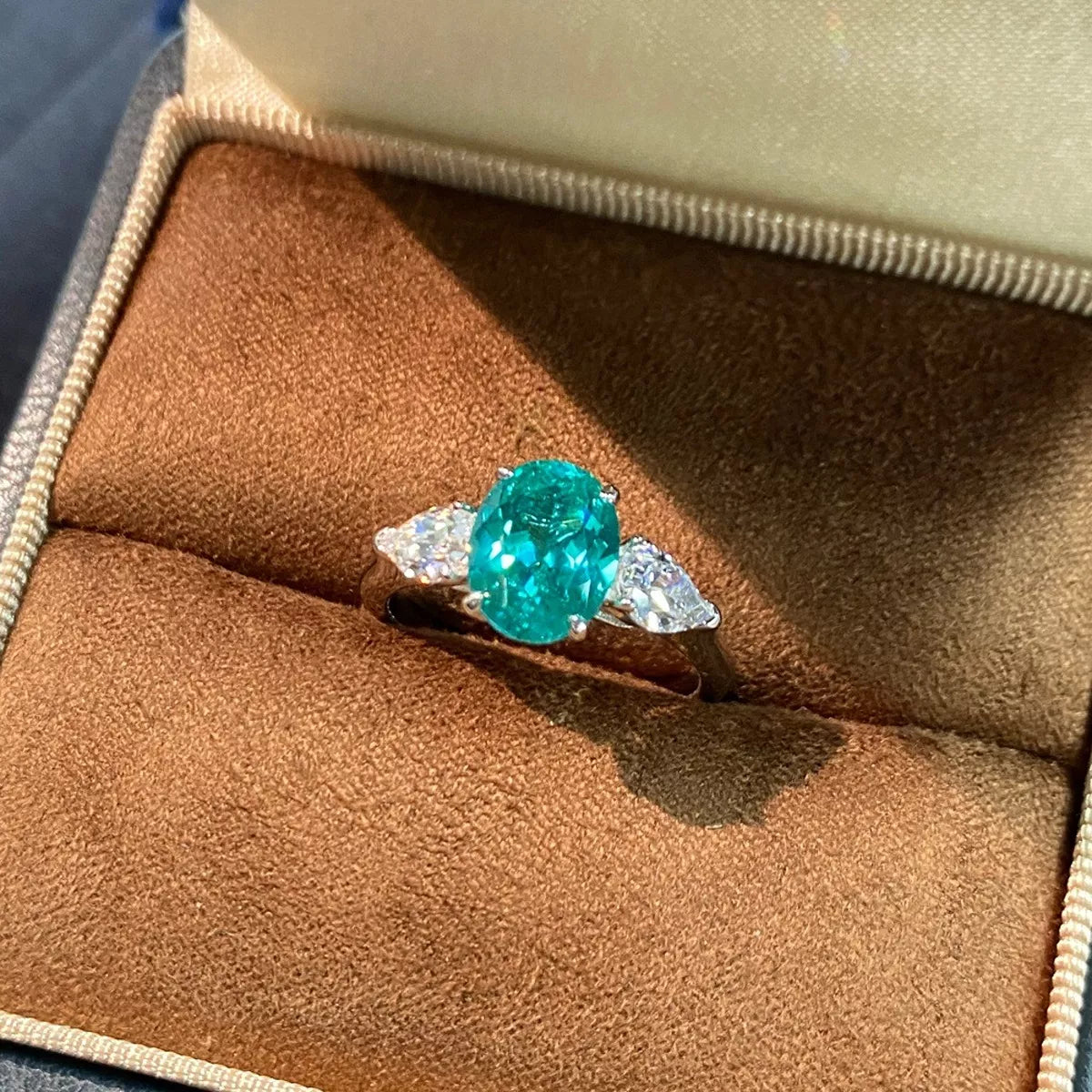 Topaz 925 Sterling Silver Oval Ring