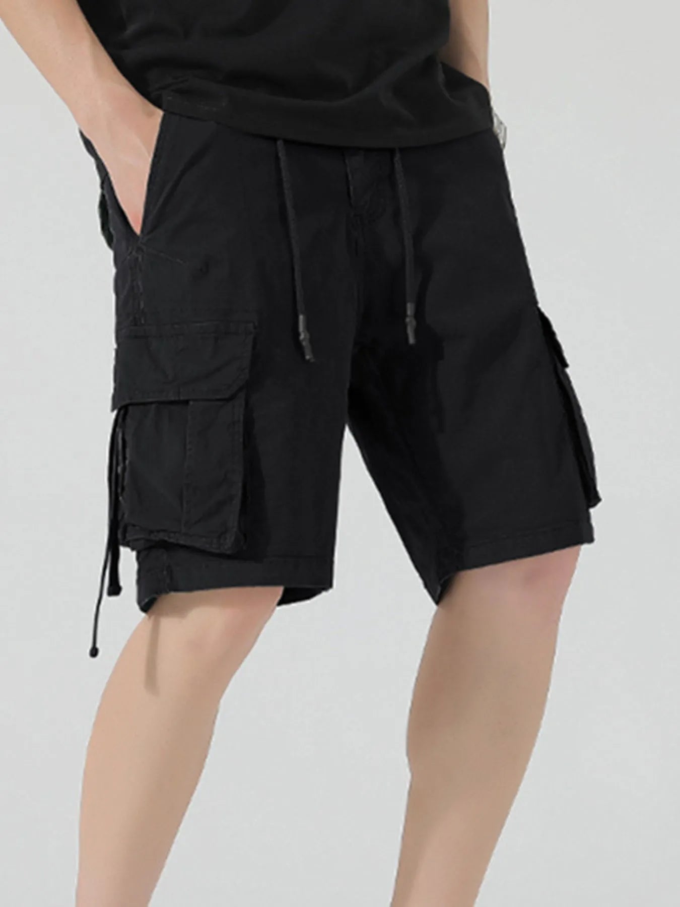 Men's Drawstring Cargo Shorts