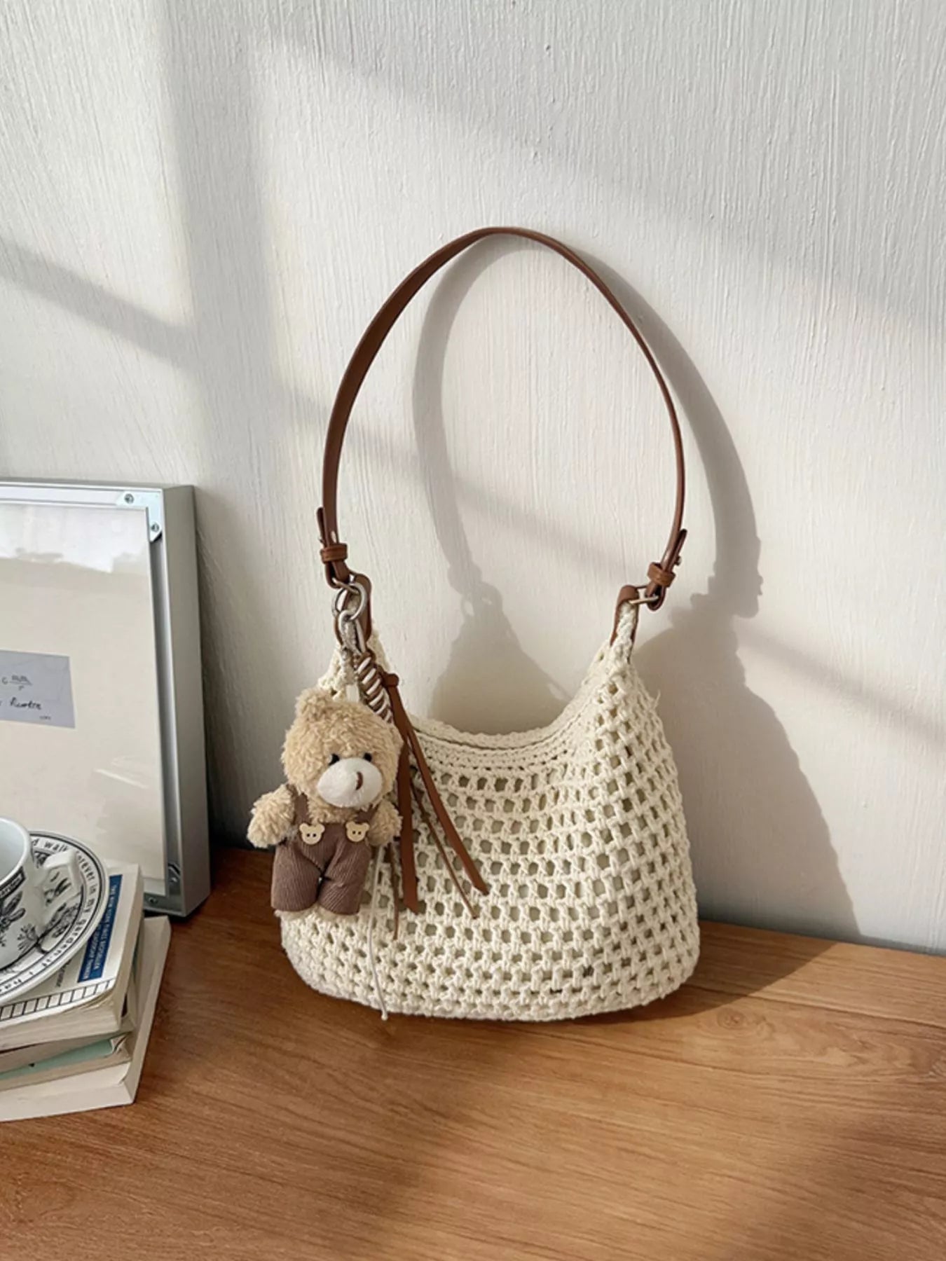 Crochet Knit Crossbody Bag