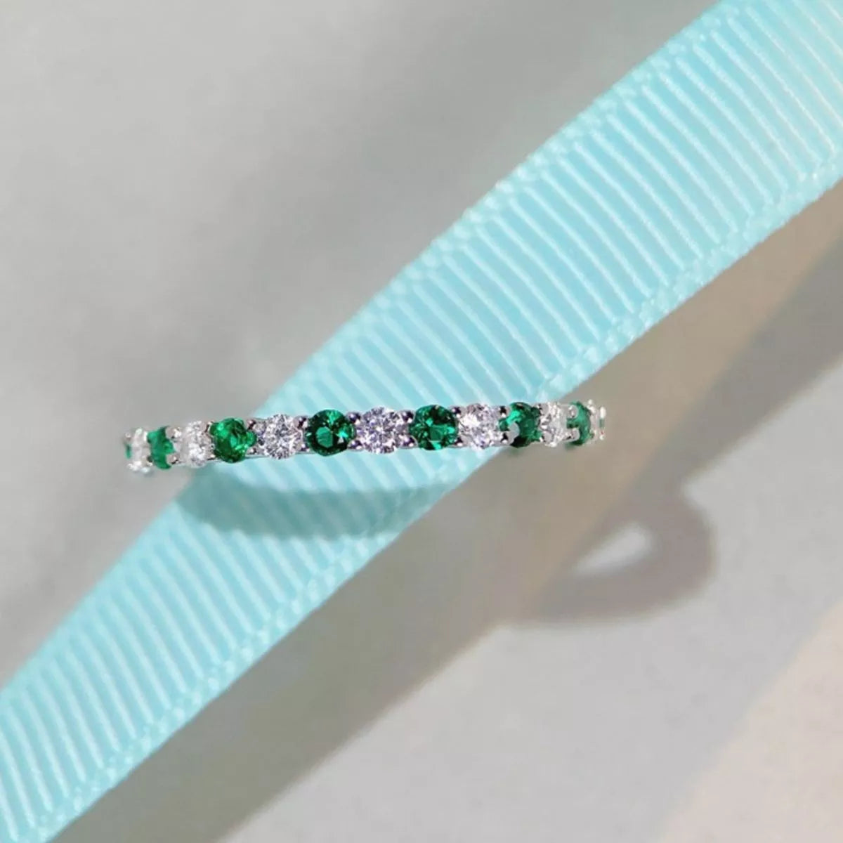 925 Sterling Silver Zircon Ring