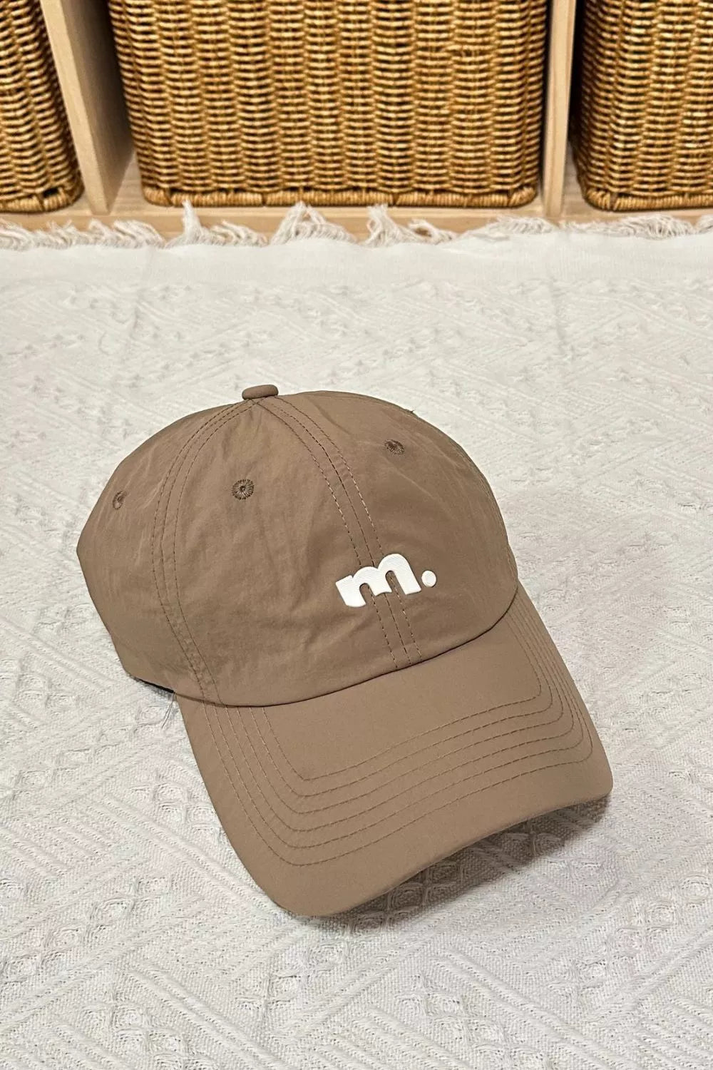 Casual Cotton Baseball Cap with Embroidered Detail