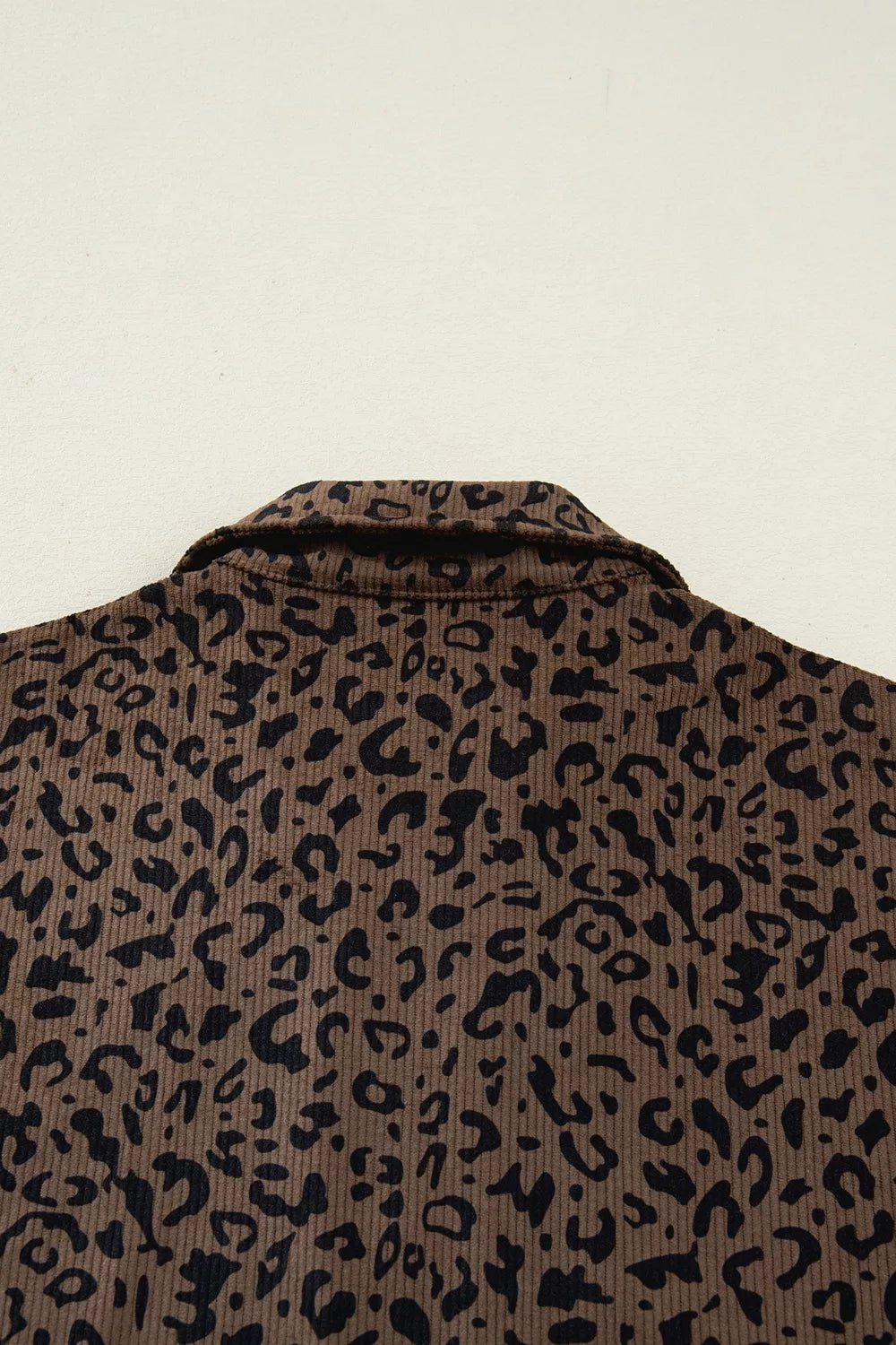 Leopard Print Quarter-Zip Sweatshirt
