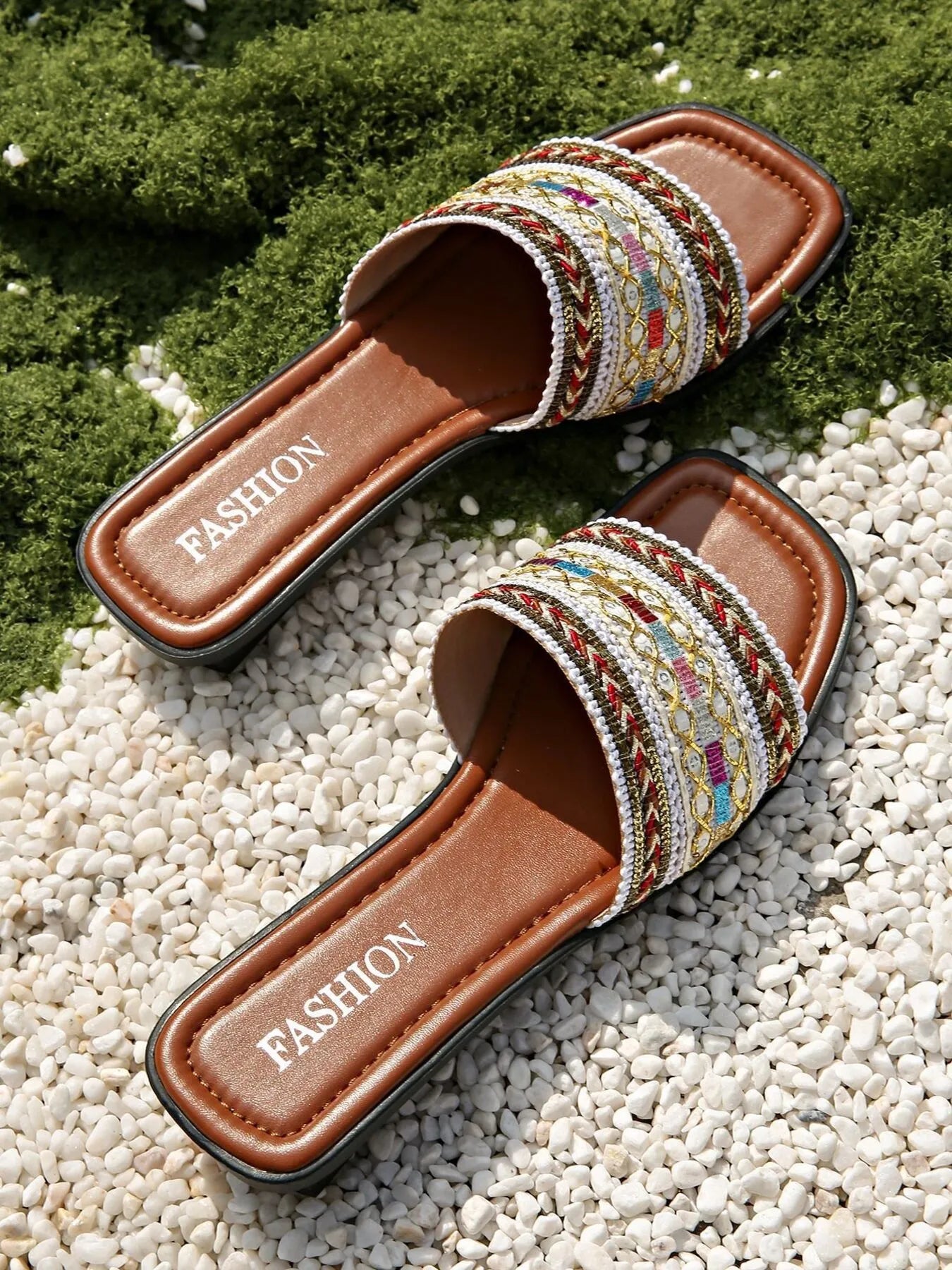 Open Toe Flats Sandals