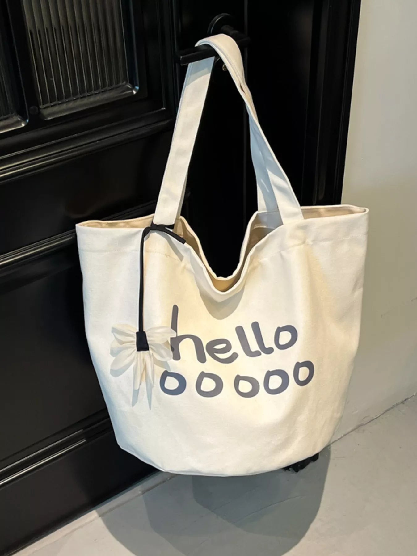 Letter Canvas Tote Bag