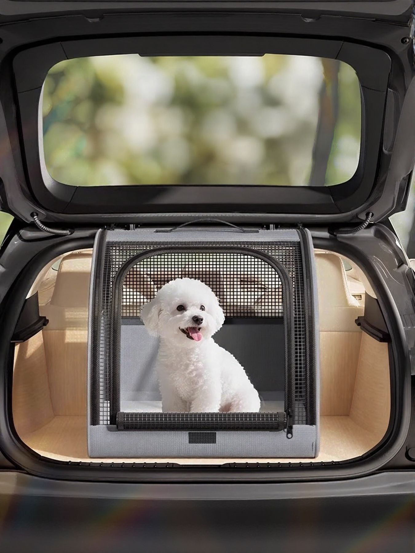 Portable Breathable Car Pet Cage