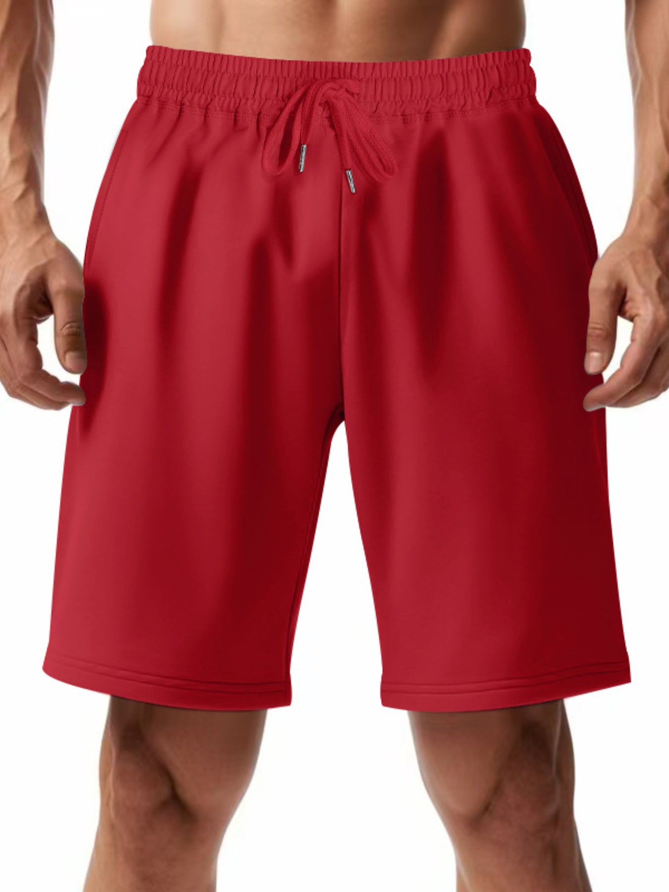 Men's Full Size Casual Drawstring Shorts Plus Size