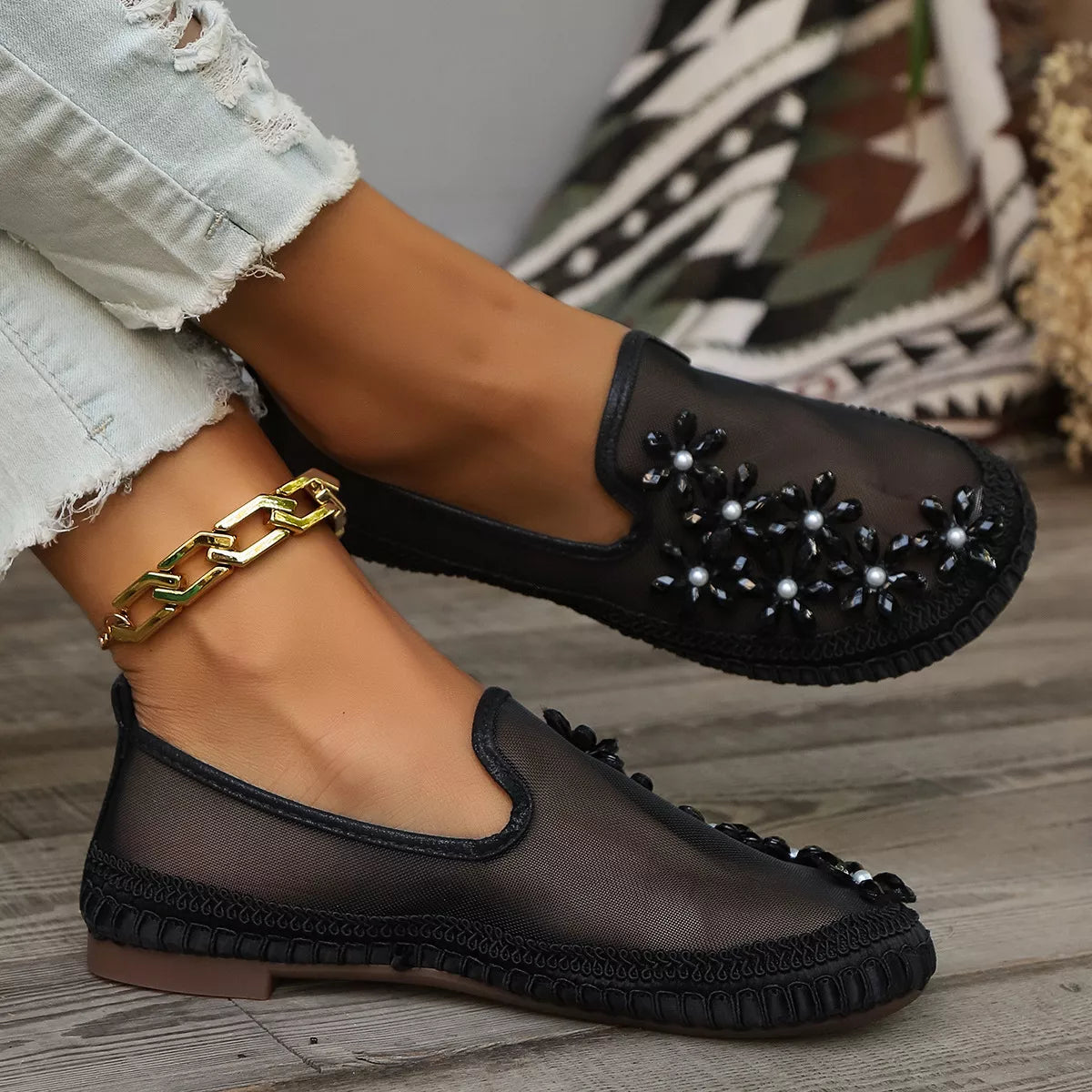Round Toe Slip-Ons