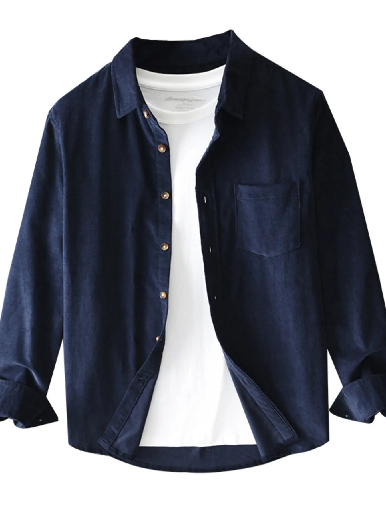 Men's Plus Size Button Up Long Sleeve Shirt