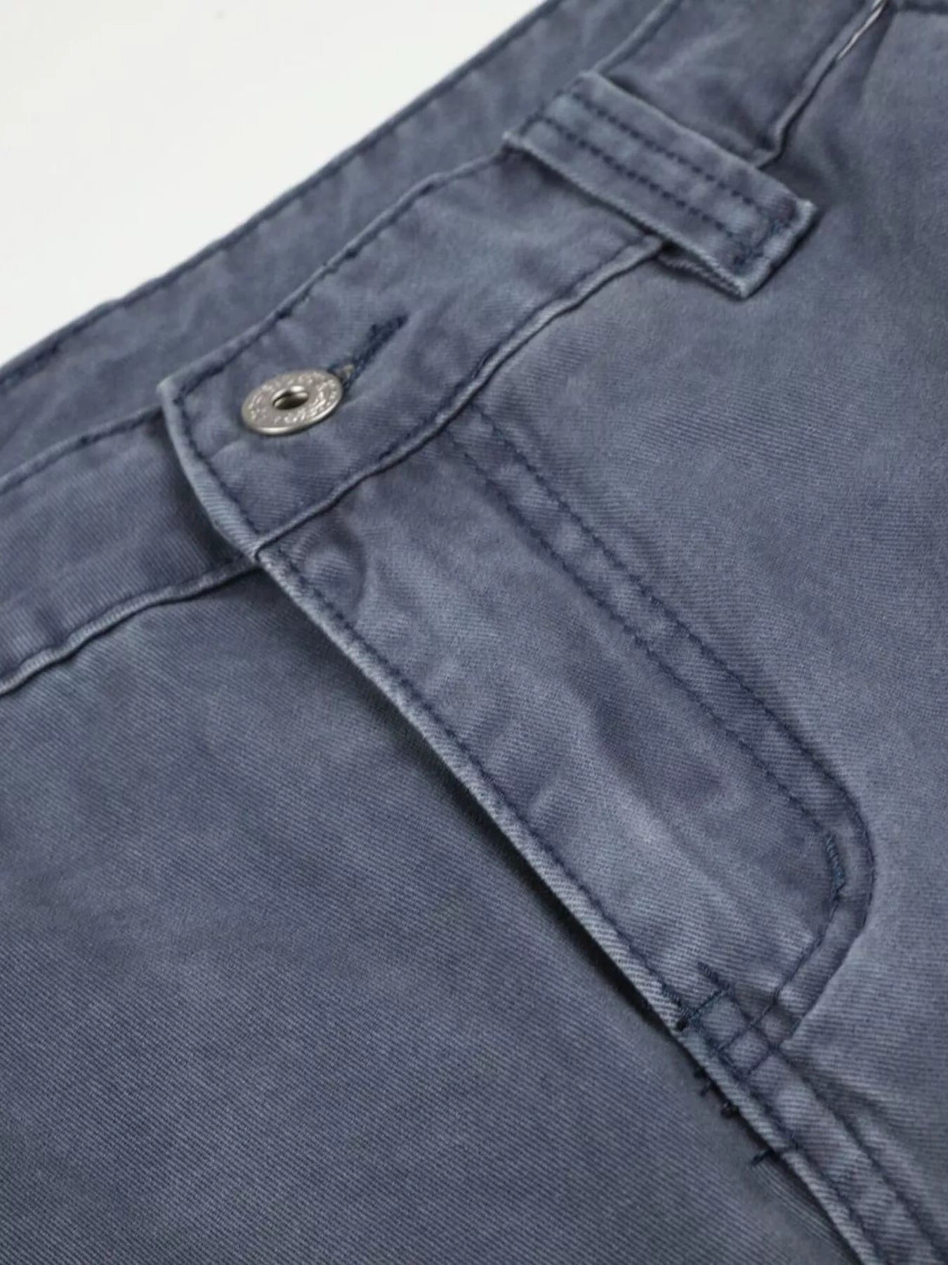 Men's Distressed Wide-Leg Denim Capris
