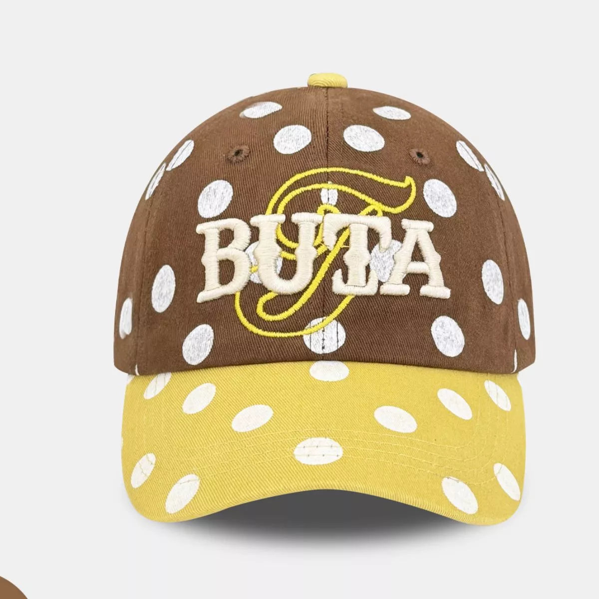 Polka Dot Embroidered Baseball Cap