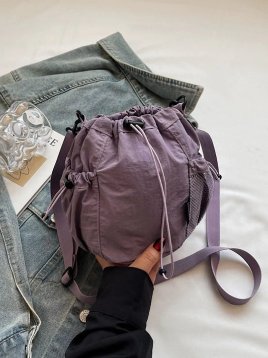 Drawstring Bucket Crossbody Bag