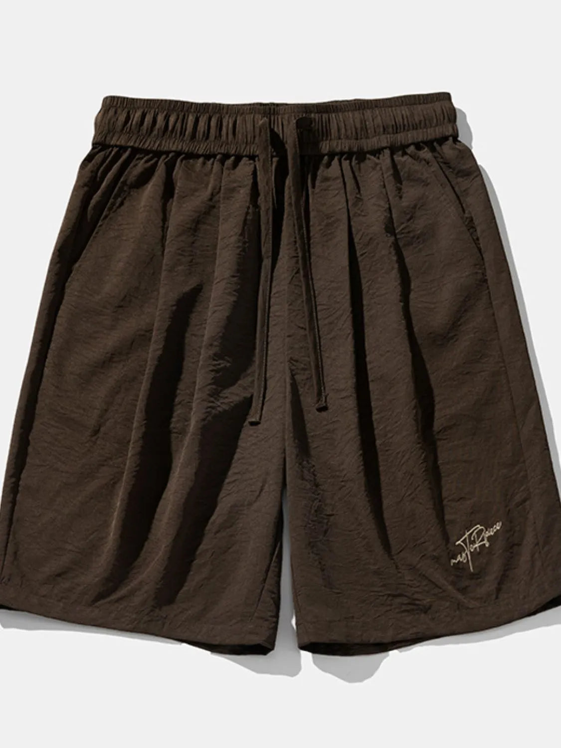 Men's Plus Size Drawstring Shorts with Pockets