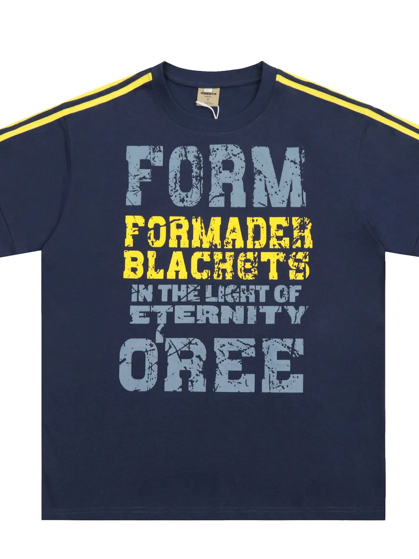 Men's Letter Graphic Round Neck T-Shirt