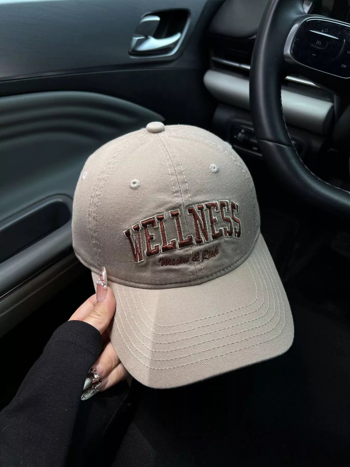 Embroidered Letter Baseball Cap