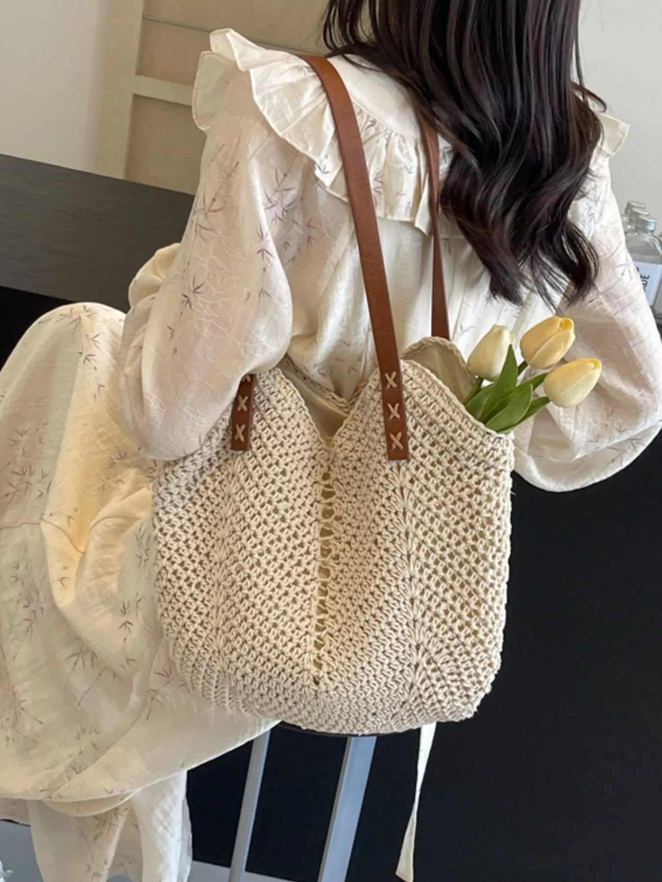 Crochet Knit Shoulder Bag