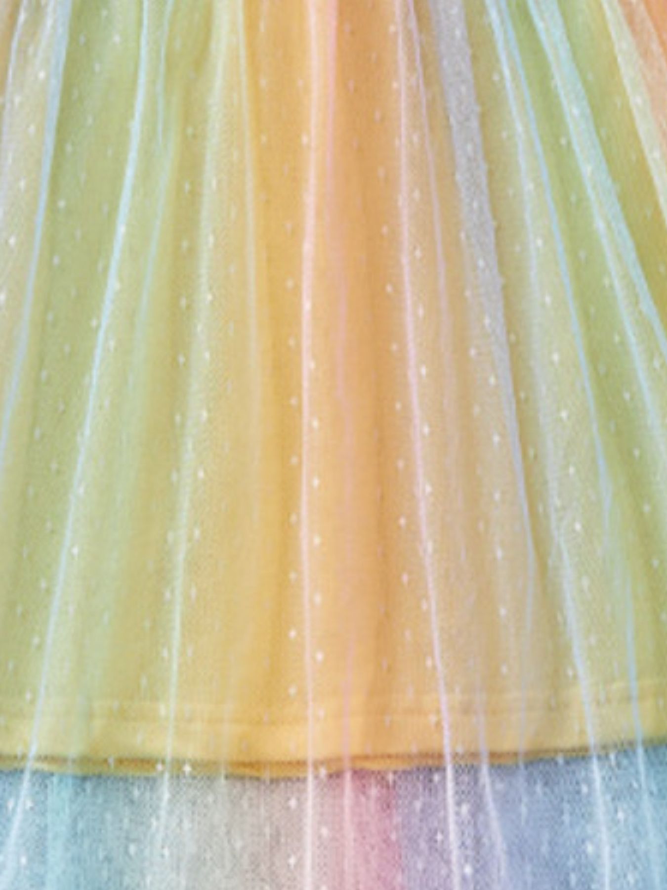 Children's Unicorn Applique Rainbow Tulle Dress