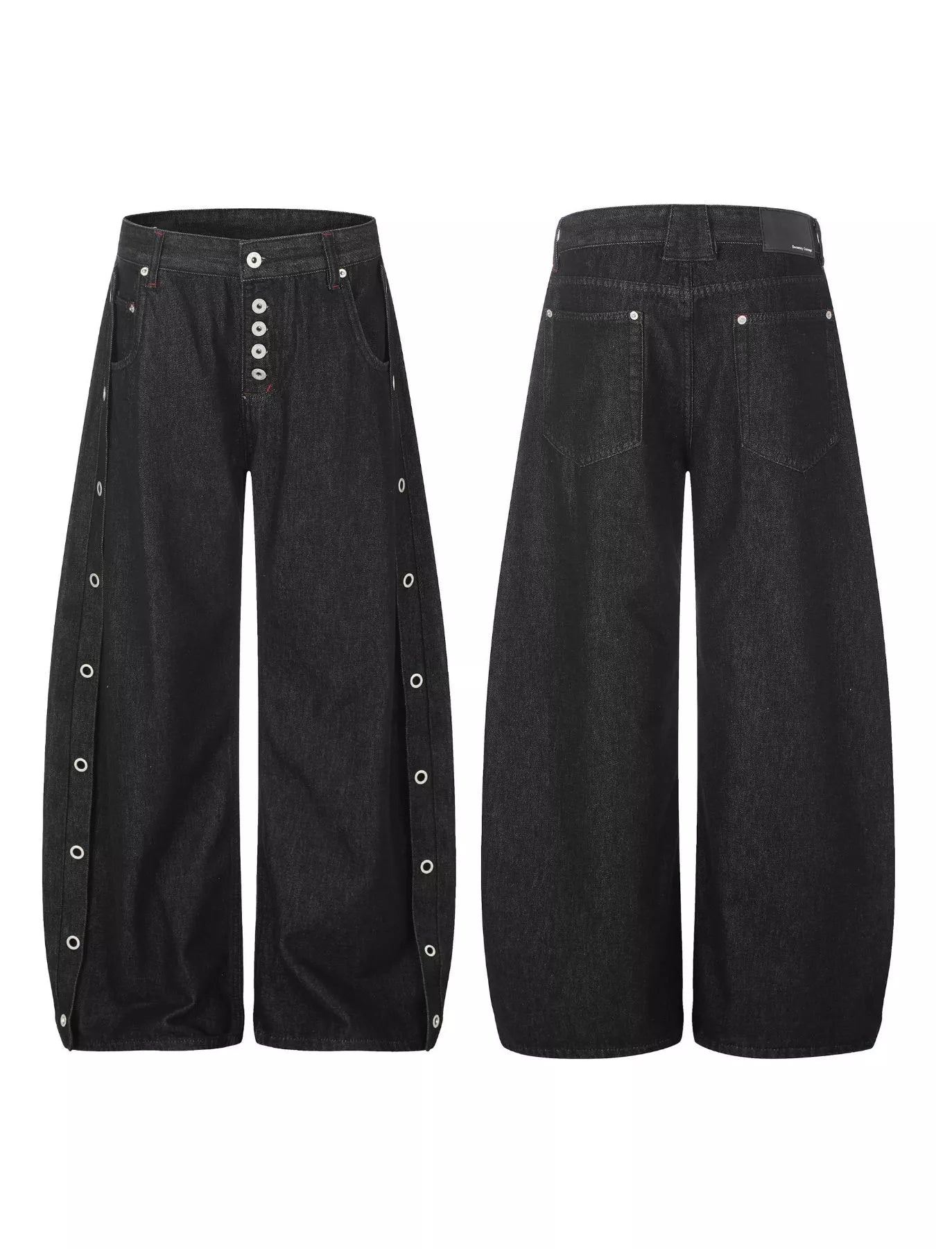 Men's High-Waisted Wide-Leg Jeans