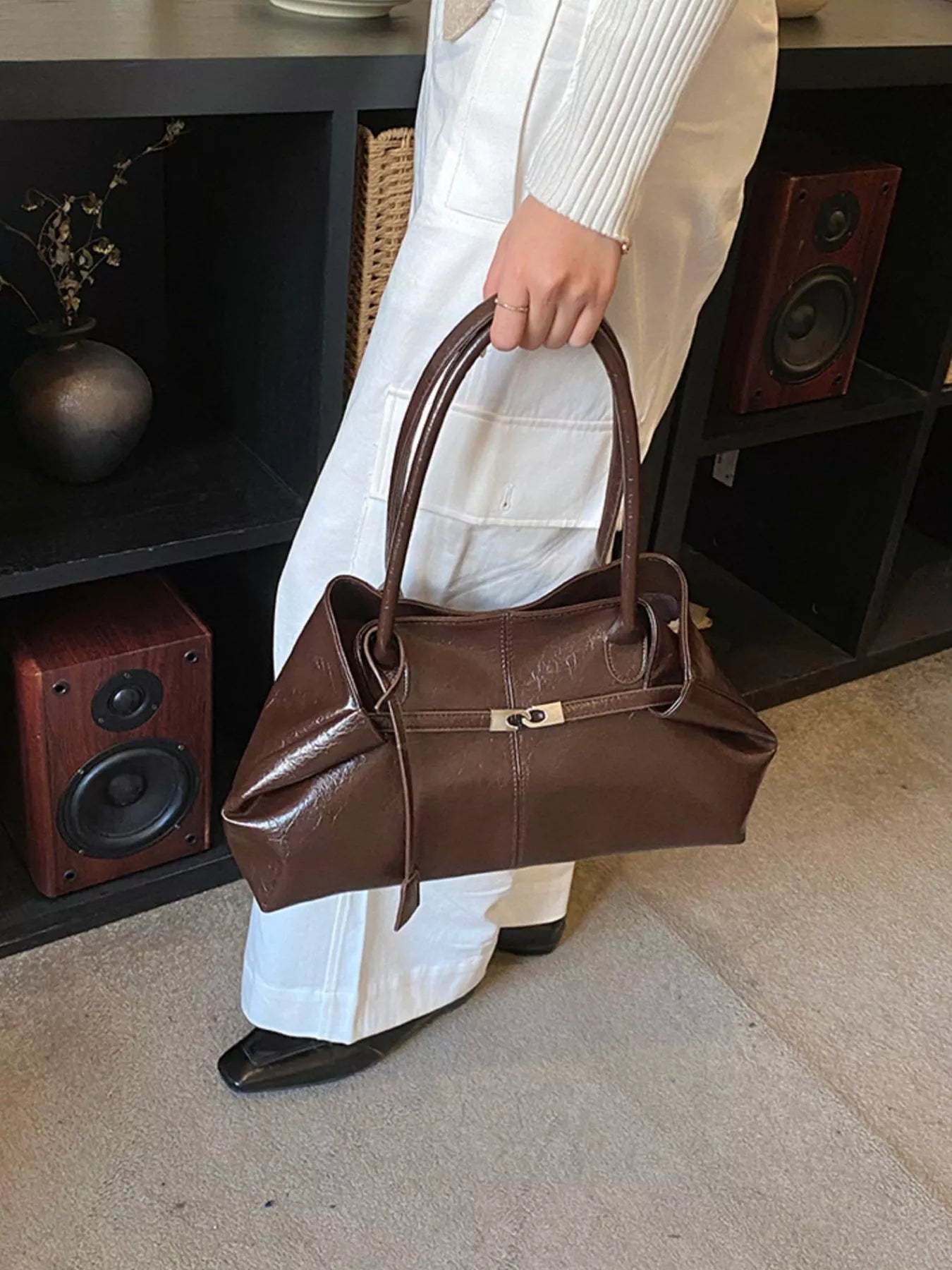 PU Leather Shoulder Bag