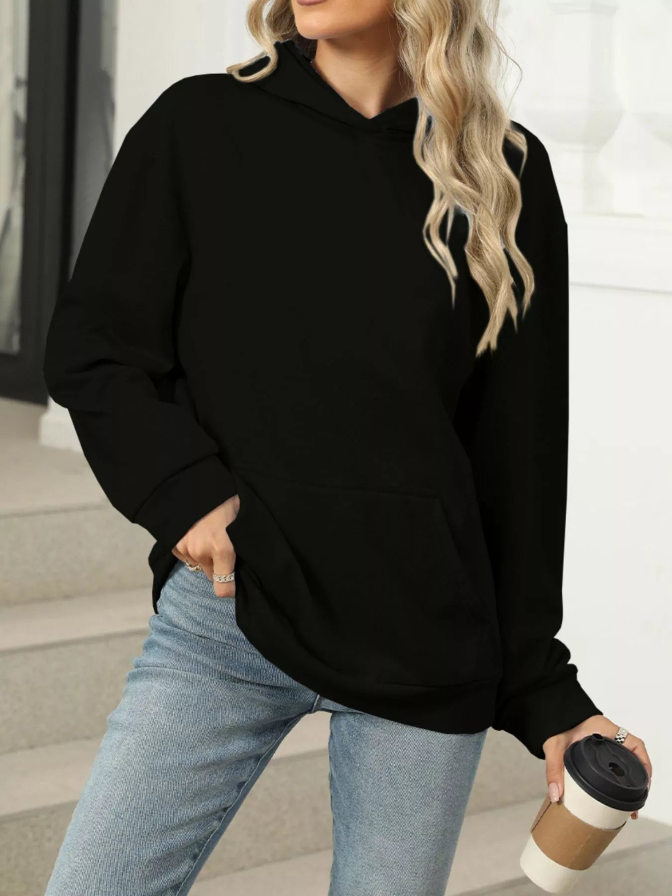 Kangaroo Pocket Long Sleeve Hoodie