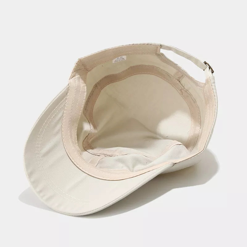 Classic Metal Buckle Detail Cap