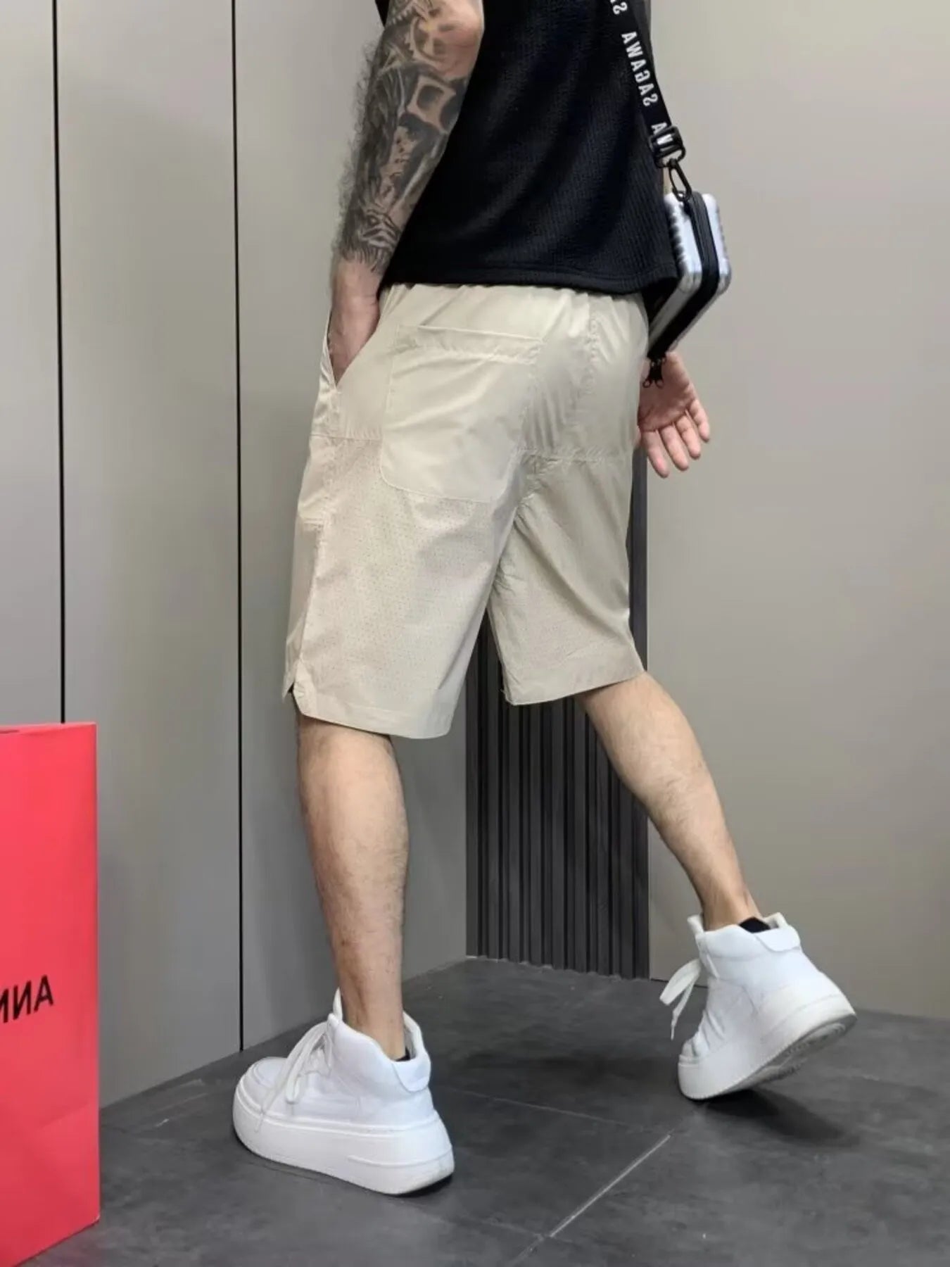 Men's Plus Size Wide Leg Shorts