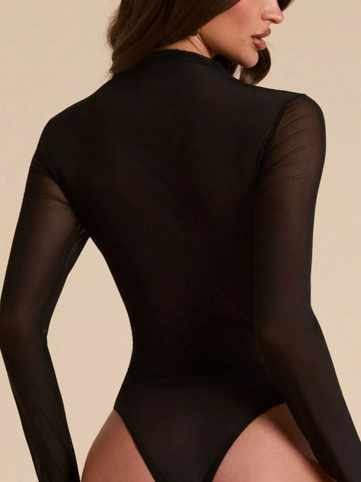 Mock Neck Long Sleeve Bodysuit