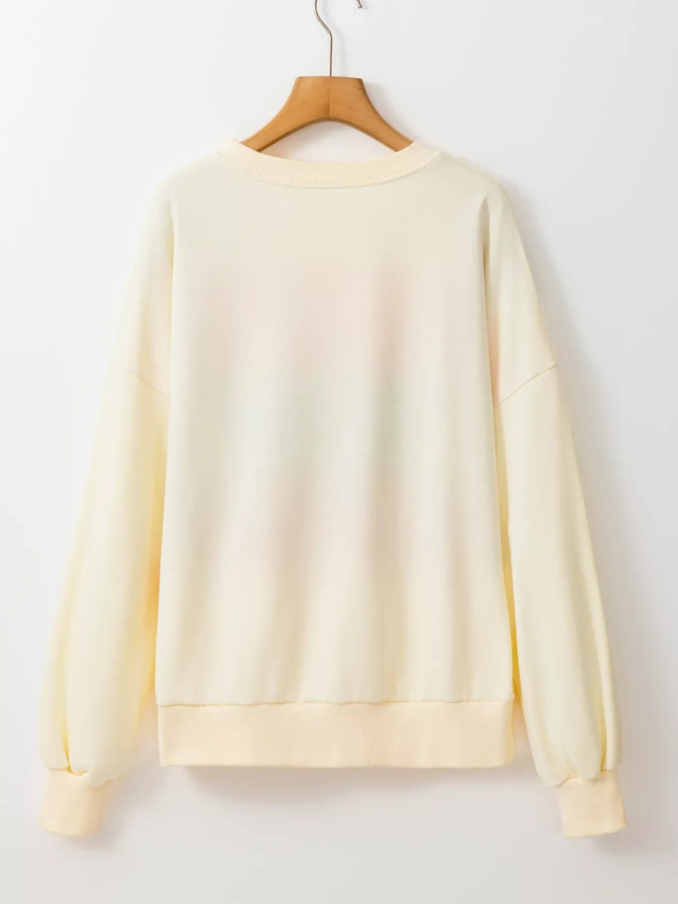 Colorblock Patchwork Crewneck Drop Shoulder Sweatshirt