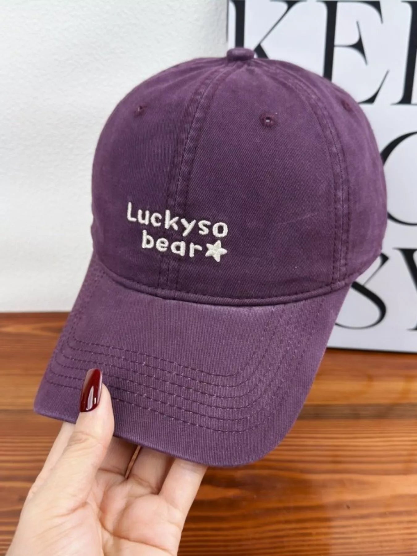 Luckyso Bear Embroidered Baseball Cap