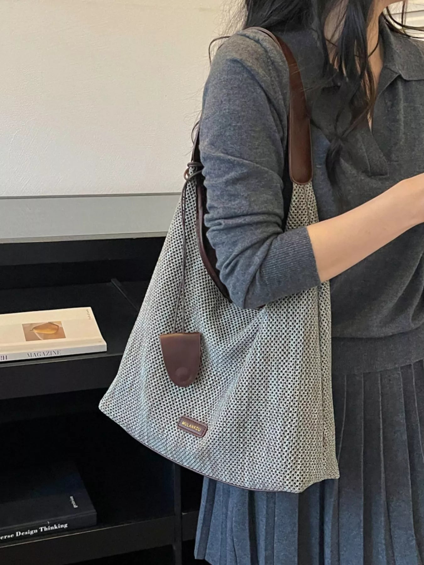 Crochet Knit Shoulder Bag