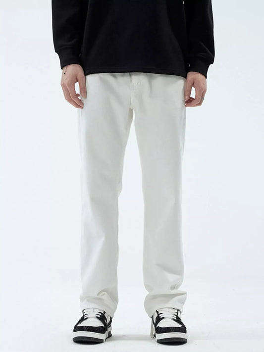Men's Full Size Straight Leg Jeans Plus Size