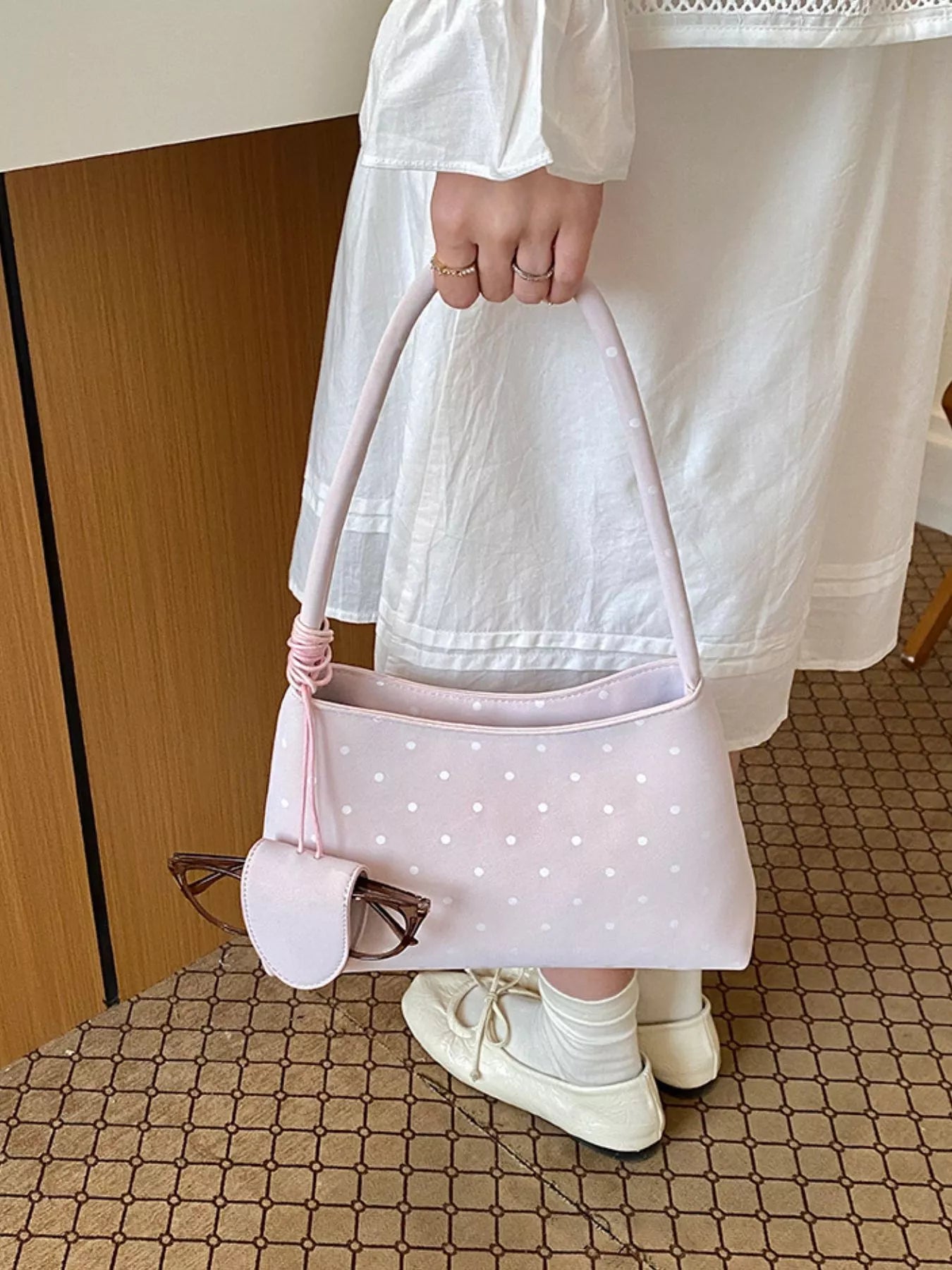 Polka Dot Shoulder Bag