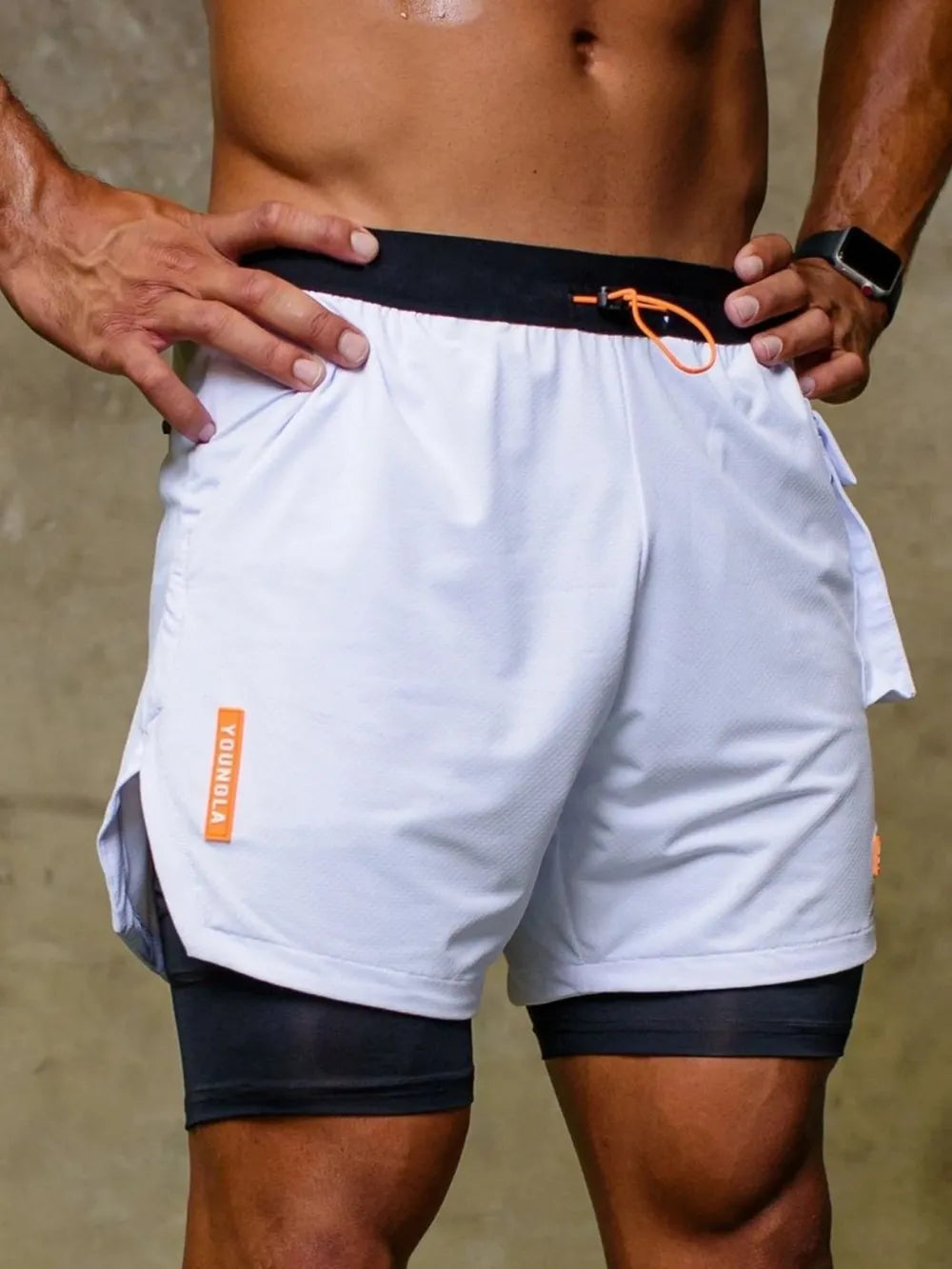 Men's Plus Size Drawstring Shorts