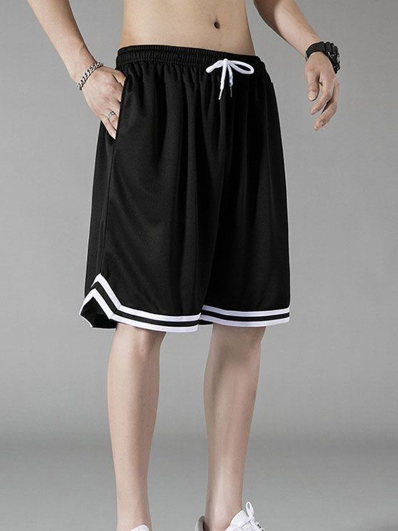 Men's Plus Size Drawstring Shorts