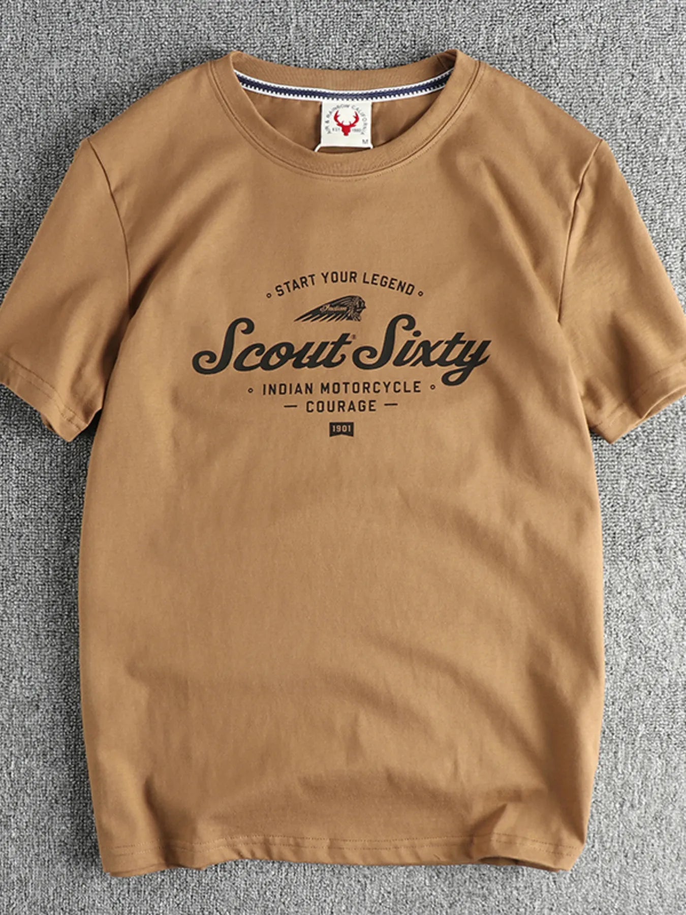 Men's Graphic Round Neck Short Sleeve T-Shirt