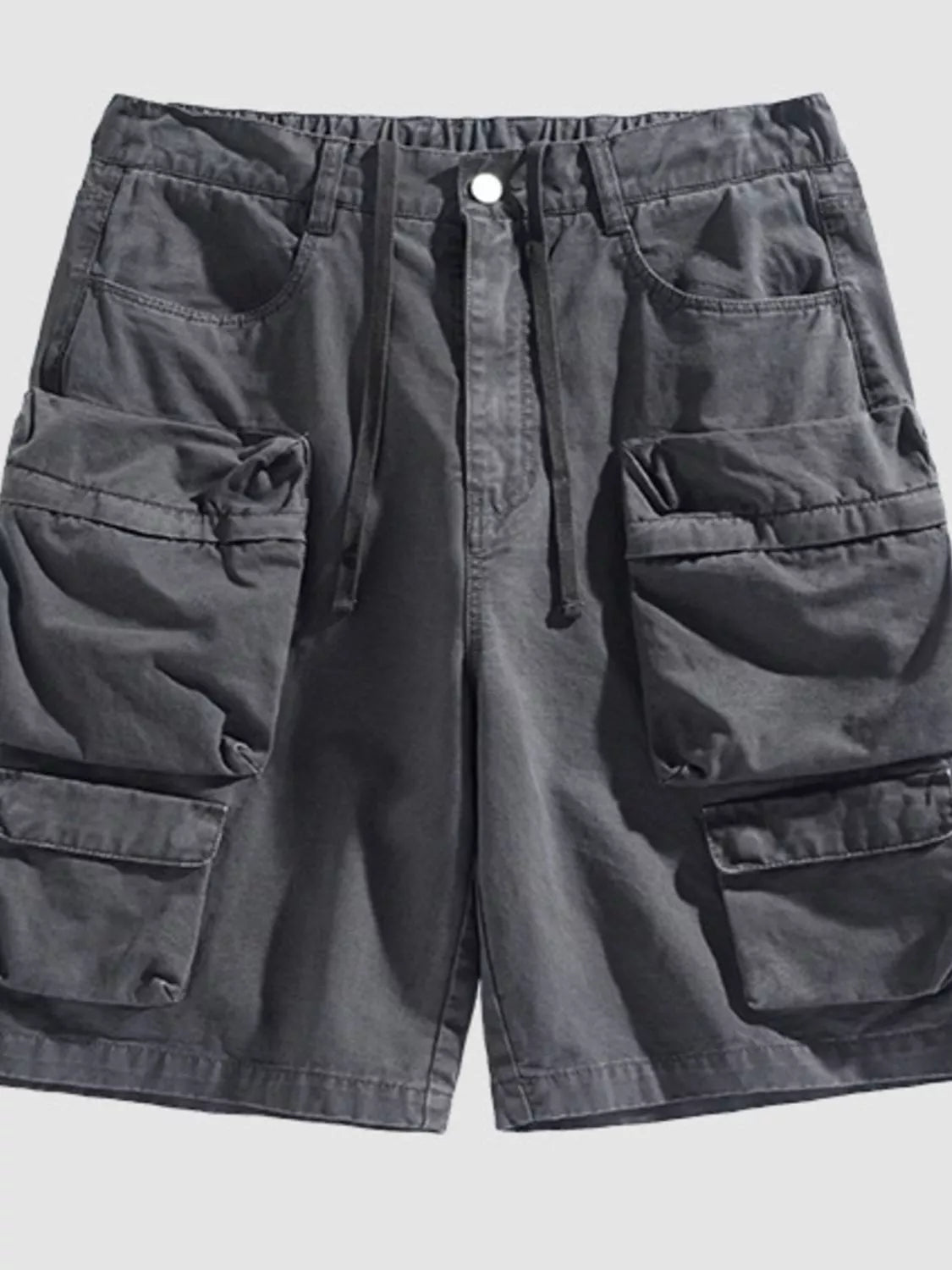 Men's Vintage Washed Multi-Pocket Cargo Shorts
