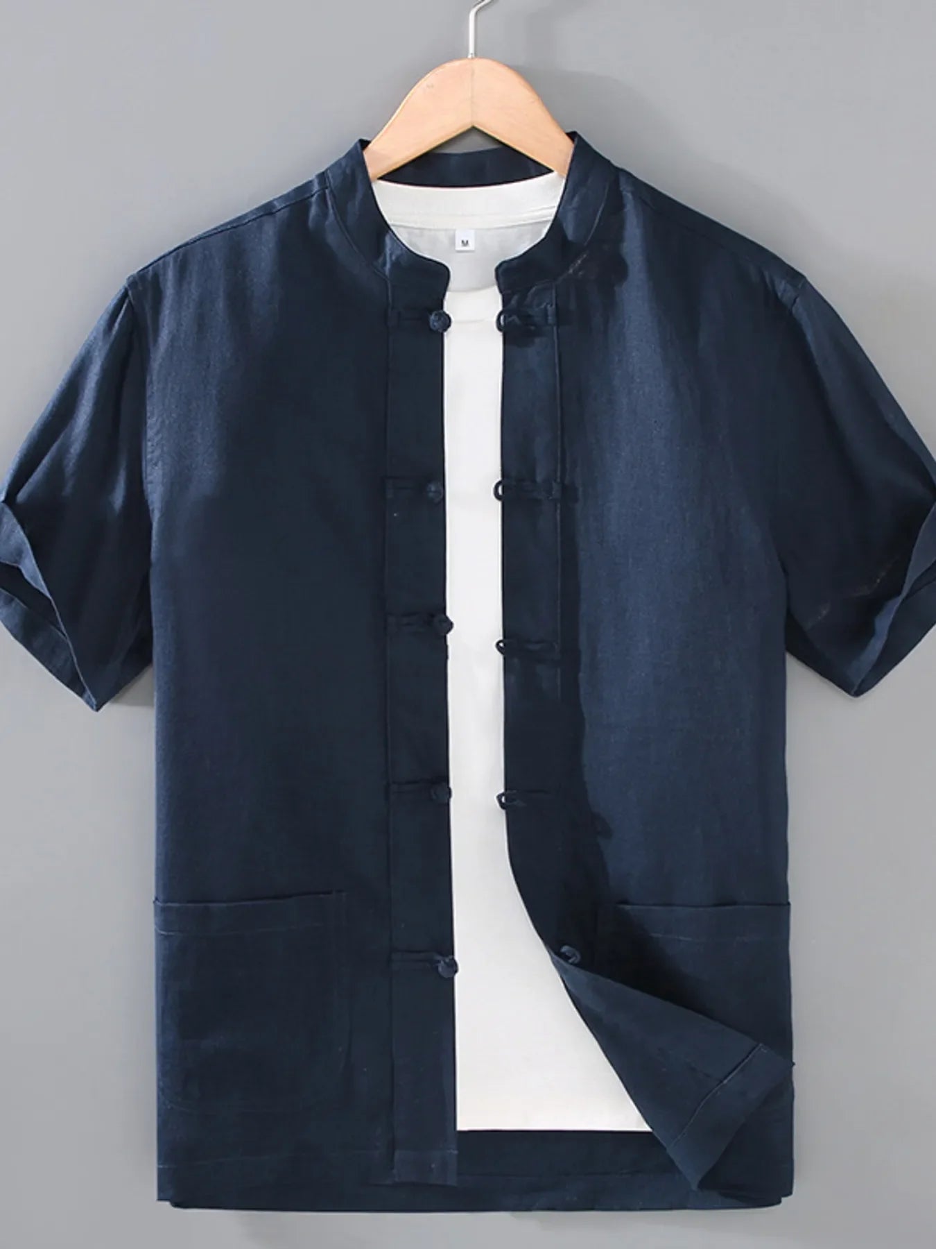 Men's Plus Size Button Up Short Sleeve Shirt