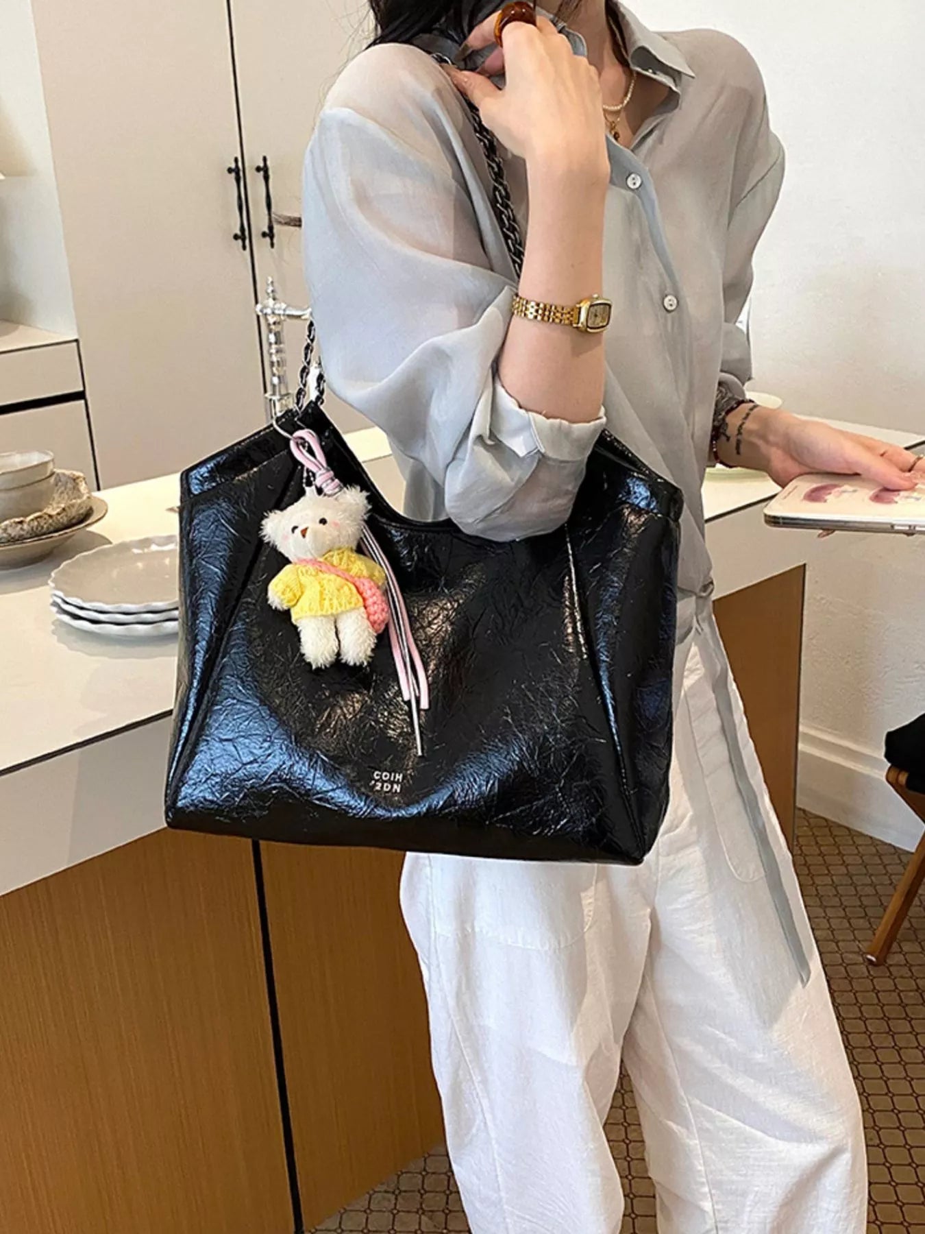 PU Leather Shoulder Bag