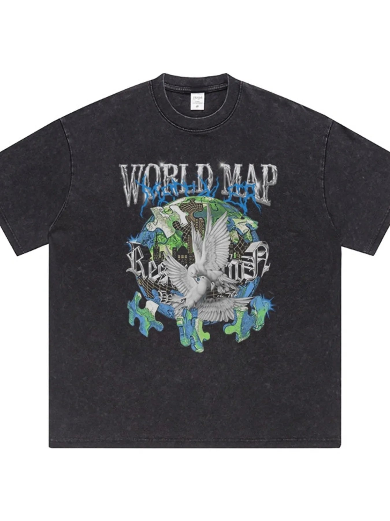 Men's Graphic Round Neck Short Sleeve T-Shirt